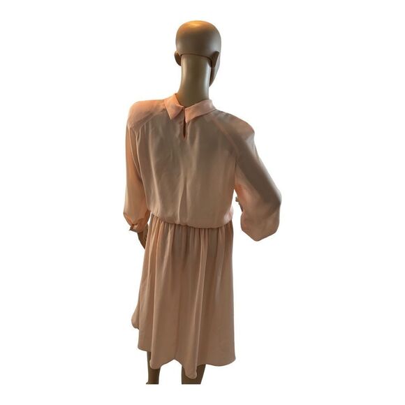 Vtg Jennifer Gee Shoulder Padded Elastic Waist Sheath Orange Dress size 12 Petit - Picture 4 of 14